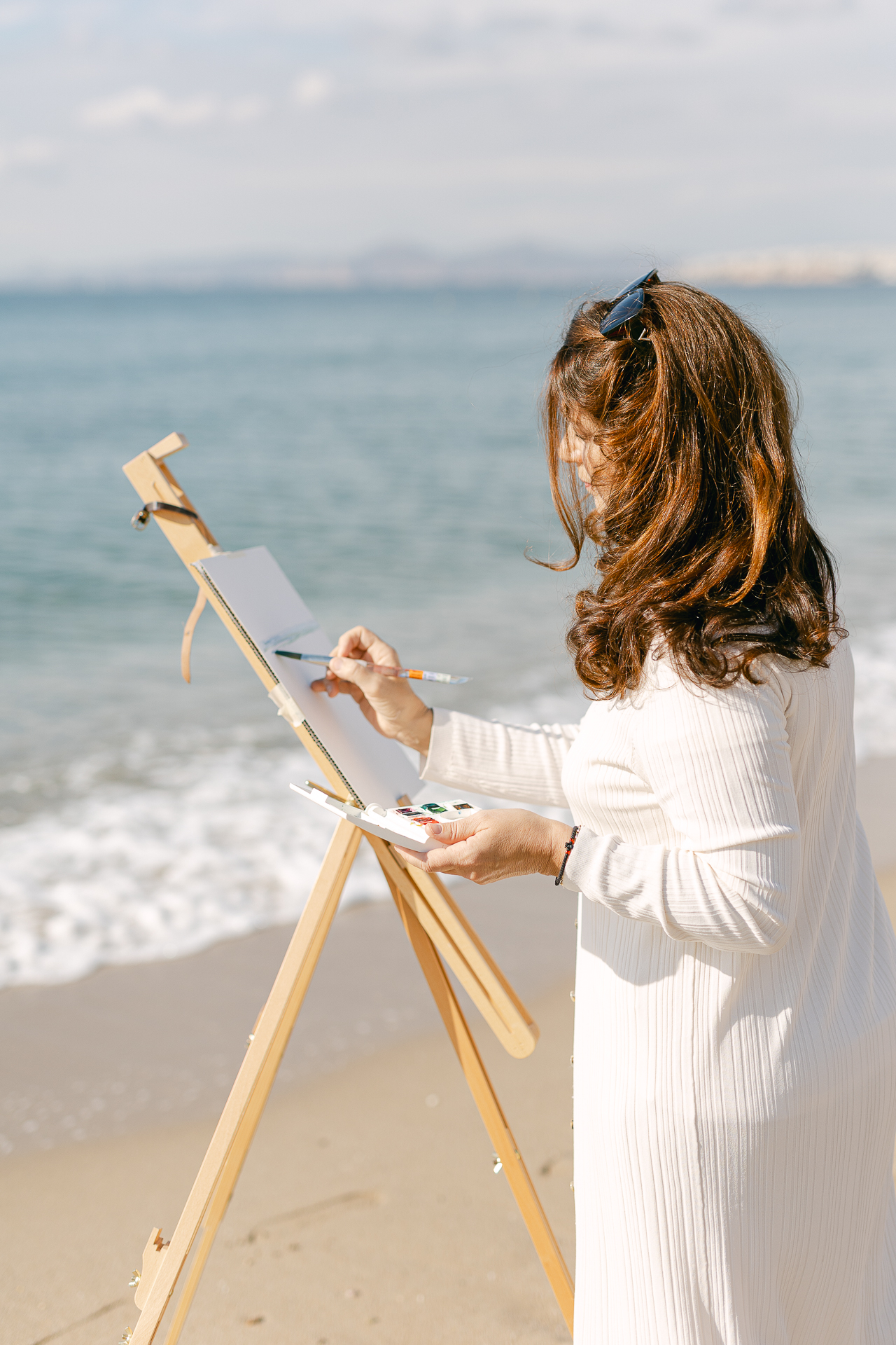 Art classes in Vorgia Art Studio - painting outdoors 1